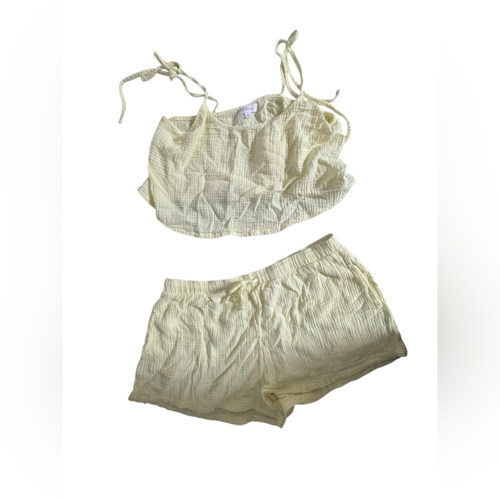 Colsie Light Yellow Pajama Set